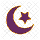 Crescent And Star Moon Star Icon
