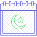 Crescent Calendar Islamic Date Ramadan Icon