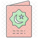 Crescent Garland Lineal Color Icon Icon