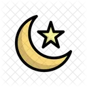 Crescent Moon Star Icon