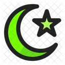 Crescent Moon Night Ramadan Icon