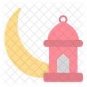 Crescent Moon Lantern Mosque Icon