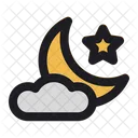 Crescent Moon Lunar Icon