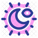 Crescent Moon Celestial Eye Icon
