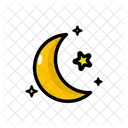 Crescent Moon And Star Moon Star Icon