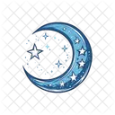 Crescent Moon And Star Icon