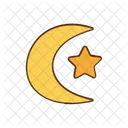 Crescent Moon And Star Moon Star Icon