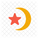 Moon Star Half Moon Icon