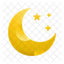 Crescent Moon and Stars  Icon