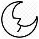 Crescent moon  Icon