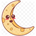 Crescent moon space element  Icon