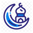 Crescent Ornament Ramadan Islamic Icon