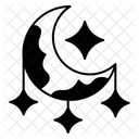 Crescent with Decorative Ornaments  Icon