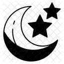 Crescent with Stars  Icon