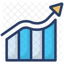 Grafico De Crescimento Analise De Negocios Apresentacao Grafica Ícone