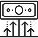 Crescimento Moeda Grafico Ícone