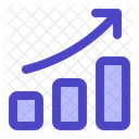 Crescimento Grafico Beneficios Ícone