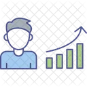 Crescimento Grafico Grafico De Barras Ícone