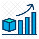Crescimento Da Producao Fabricacao De Produtos Grafico De Crescimento Ícone