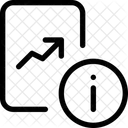 Informacoes De Papel De Grafico De Linha Ícone