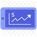 Crescimento da moeda  Ícone