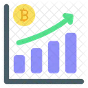 Crescimento Do Bitcoin Bitcoin Criptomoeda Icon