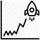 Crescimento da criptomoeda  Ícone