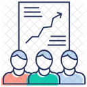 Crescimento De Funcionarios Grafico De Crescimento Promocao Ícone
