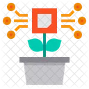 Crescimento De IA Planta De IA Chip De IA Icon