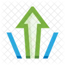 Seta Para Cima Movimento Ícone