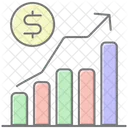 Icone De Cor Linear De Crescimento De Negocios Ícone