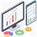 Crescimento Do Negocio Grafico De Crescimento Dados De Negocios Ícone