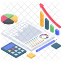 Crescimento Do Negocio Grafico De Crescimento Dados De Negocios Ícone