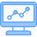 Grafico De Linhas Crescimento Analises Ícone