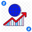 Crescimento de seguidores  Ícone