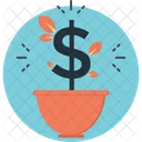 Investimento Dinheiro Crescimento Ícone