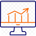 Crescimento do mercado on-line  Ícone