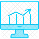 Crescimento do mercado on-line  Ícone