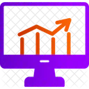 Crescimento do mercado on-line  Ícone