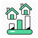 Crescimento Da Casa Propriedade Aumento De Propriedade Ícone