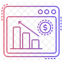 Crescimento financeiro  Ícone