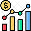 Benchmark Grafico De Barras Analise De Dados Ícone