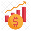 Dinheiro Grafico Crescimento Ícone