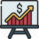 Crescimento Financeiro  Ícone