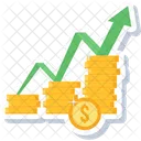 Crescimento Financeiro Vendas Liquidas Vendas Ícone