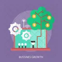 Crescimento Negocios Arvore Ícone