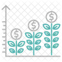 Crescimento Investimento Negocios Ícone