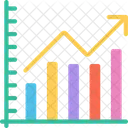 Grafico De Barras Positivo Dados Informacoes Ícone