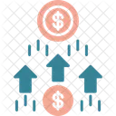 Crescimento monetário  Ícone