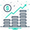 Crescimento Monetario Gestao Receita Ícone